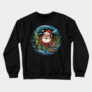 Christmas Women's - Cute Santa Xmas - Elf Village Crewneck Sweatshirt